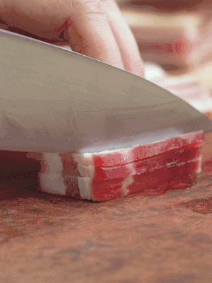 金字淡咸肉切絲。